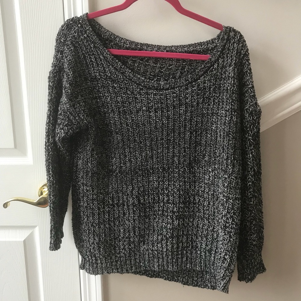 Oversized knit sweater